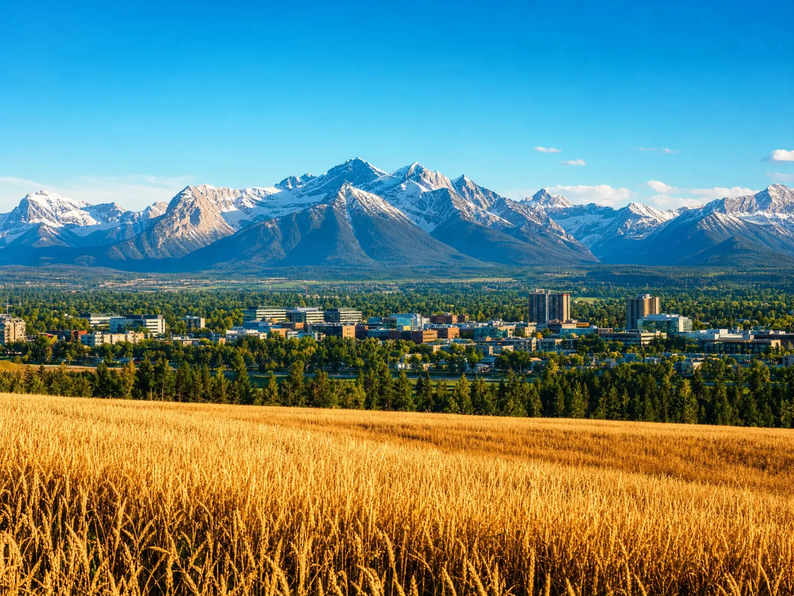 Alberta prairie and Rocky Mountain landscape representing the communities BOMCAS Canada serves